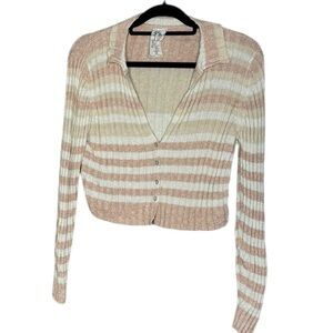 Sadie & Sage Stripe Cardigan Size L